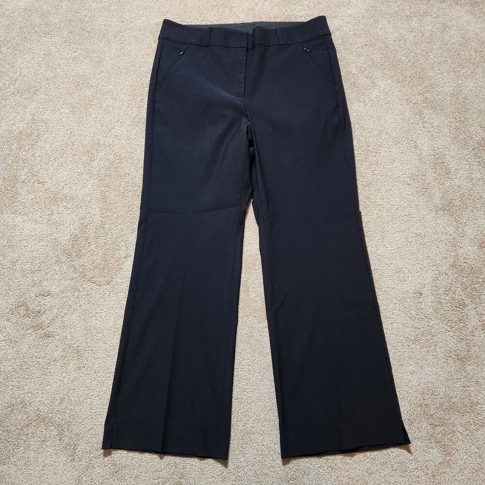 Lane Bryant Dress Pants Women 18 Black High Rise Straight Leg